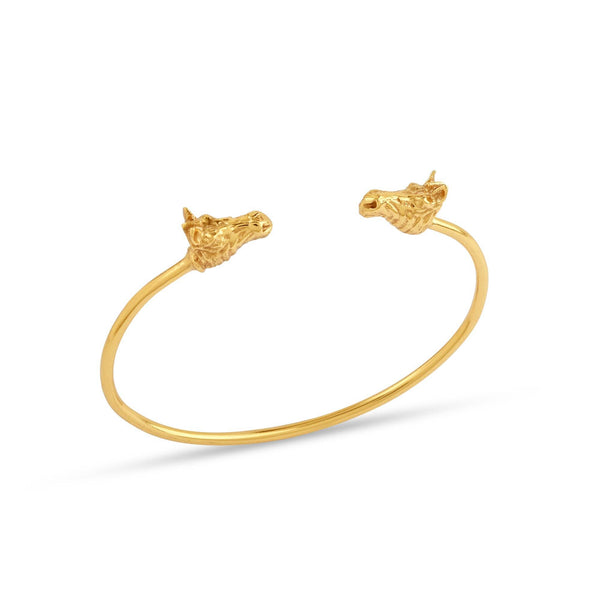 Double Horse Head Bangle Bracelets - La Vitá Jewels