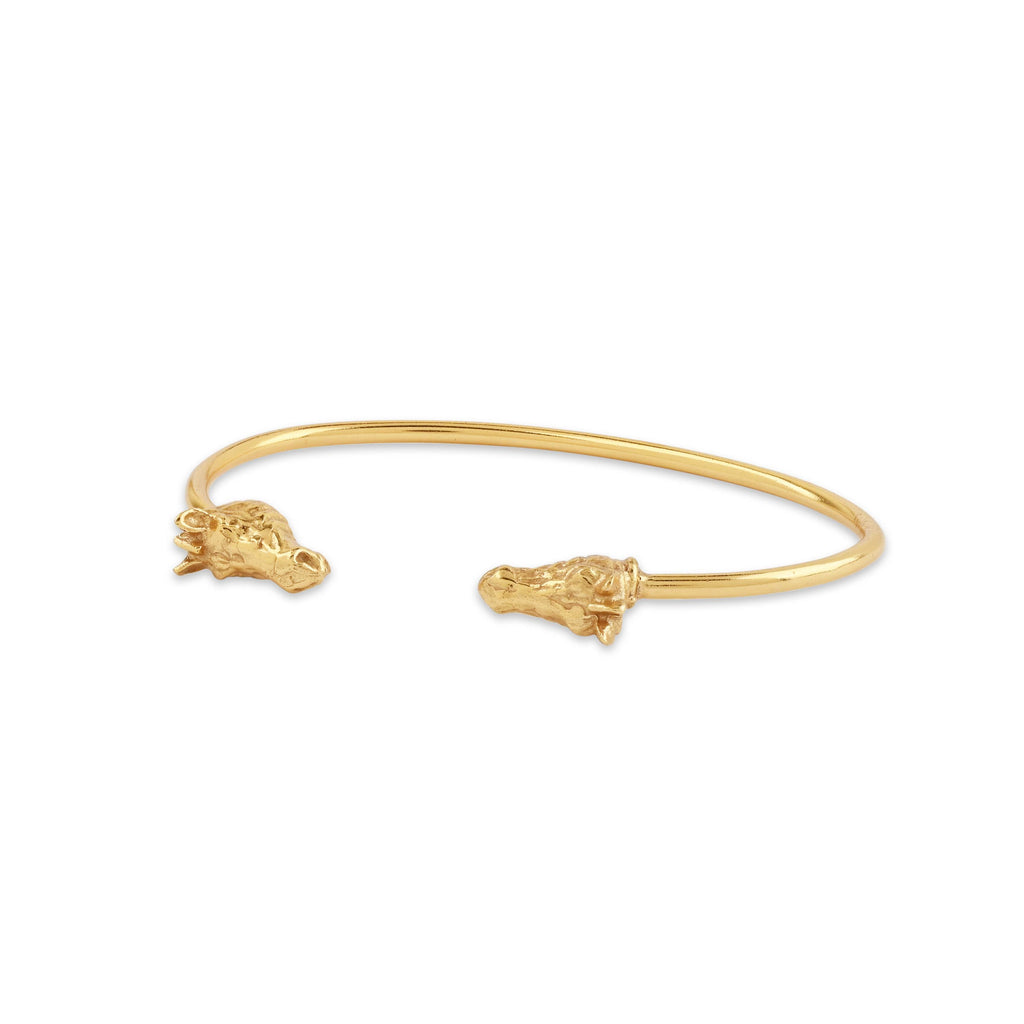 Double Horse Head Bangle Bracelets - La Vitá Jewels