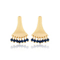 Sanskriti Iolite Beads Earrings - La Vitá Jewels