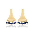 Sanskriti Iolite Beads Earrings - La Vitá Jewels