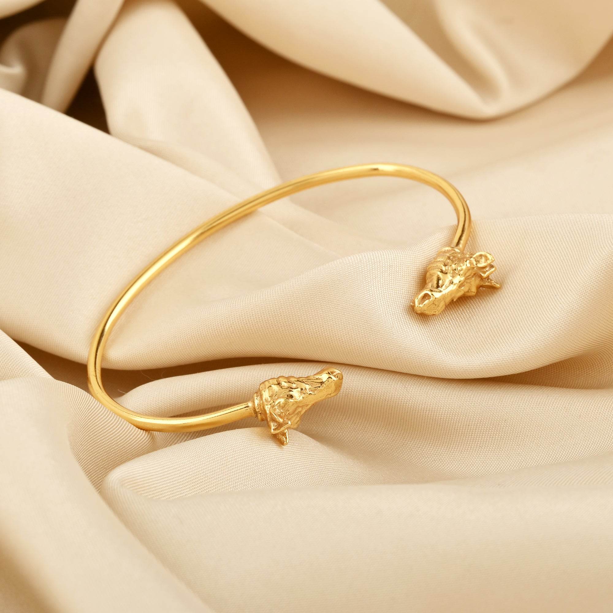 Double Horse Head Bangle Bracelets - La Vitá Jewels
