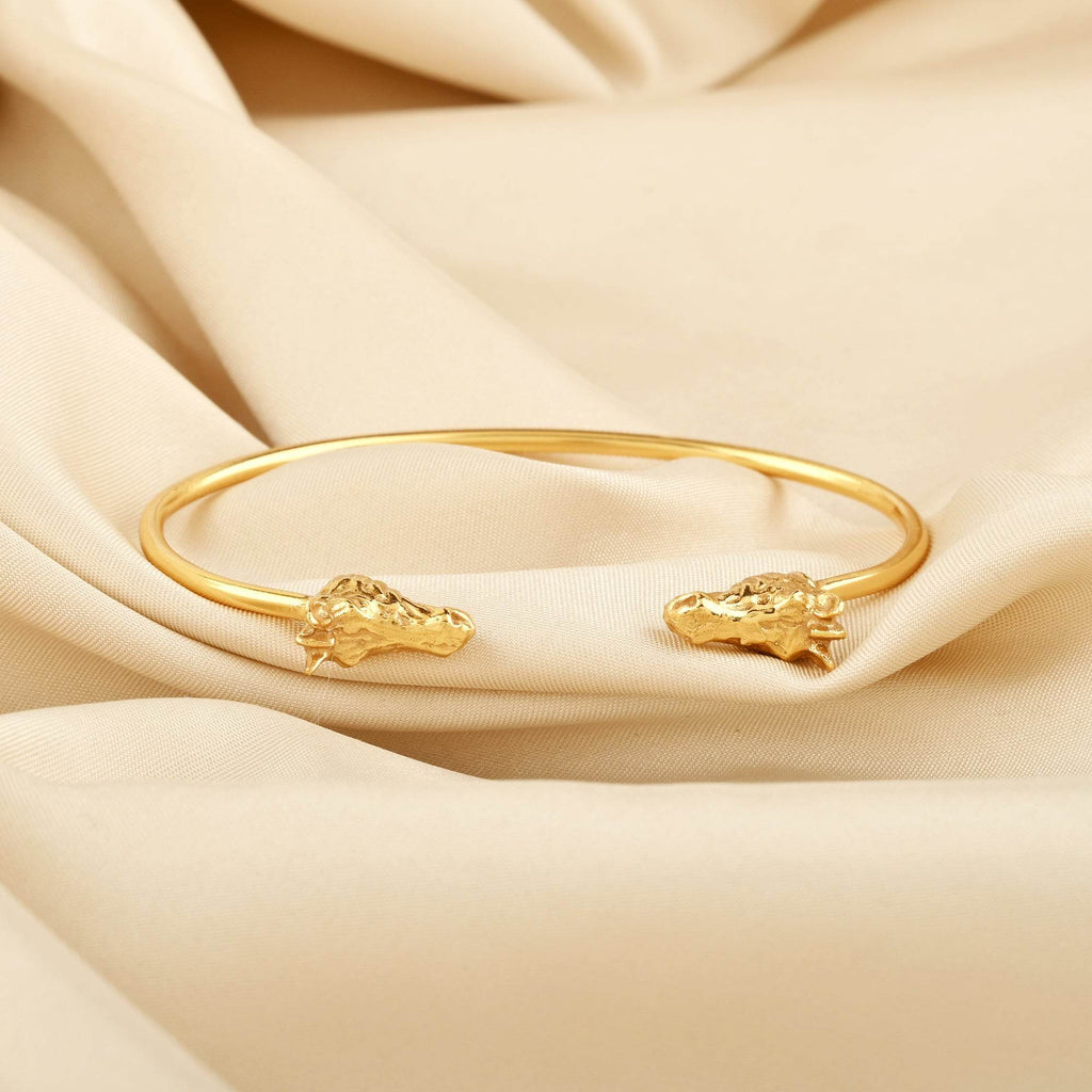 Double Horse Head Bangle Bracelets - La Vitá Jewels