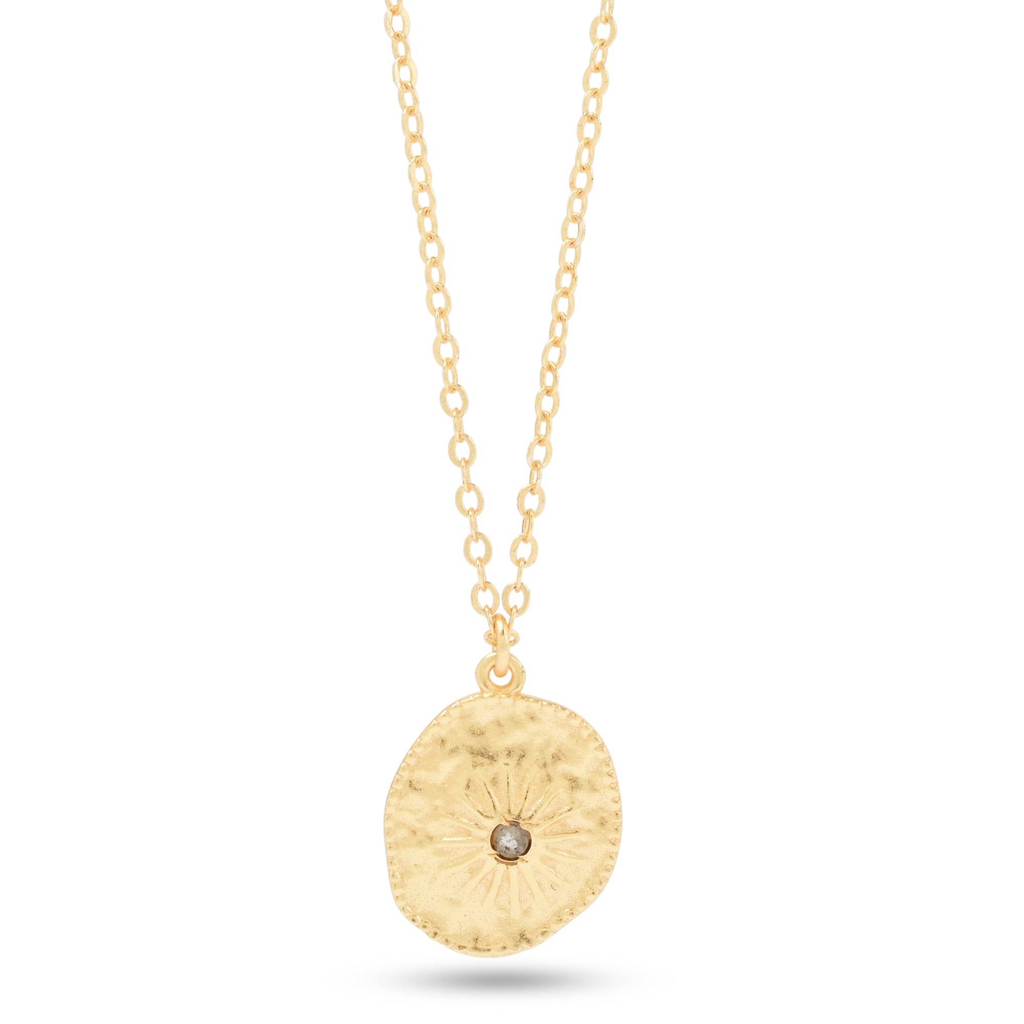 Sun Texture with Labradorite Necklaces - La Vitá Jewels
