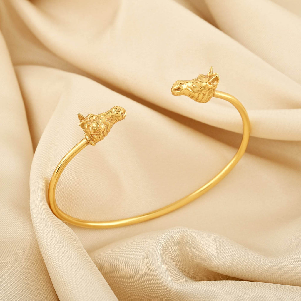 Double Horse Head Bangle Bracelets - La Vitá Jewels