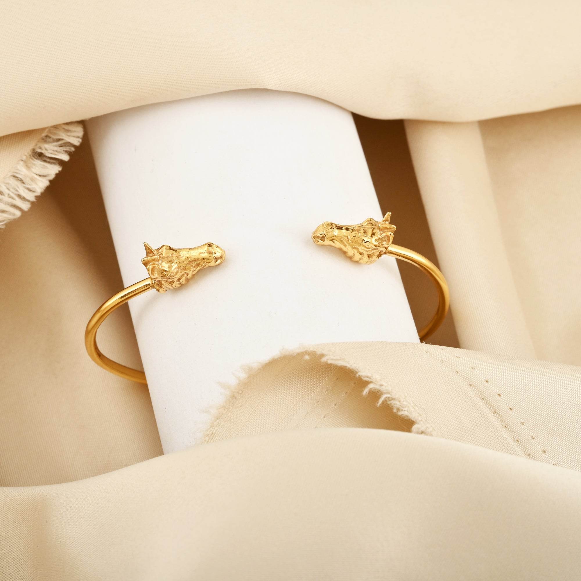 Double Horse Head Bangle Bracelets - La Vitá Jewels
