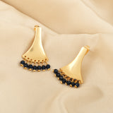 Sanskriti Iolite Beads Earrings