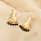 Sanskriti Iolite Beads Earrings - La Vitá Jewels
