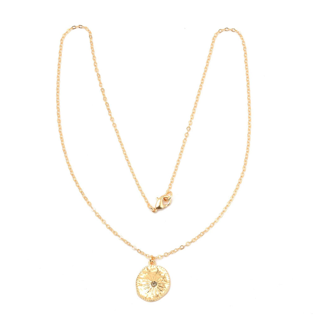 Sun Texture with Labradorite Necklaces - La Vitá Jewels