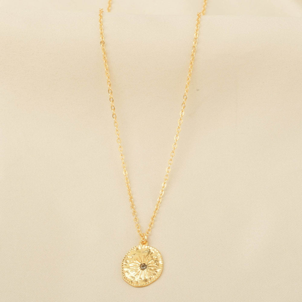 Sun Texture with Labradorite Necklaces - La Vitá Jewels
