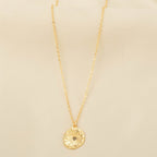 Sun Texture with Labradorite Necklaces - La Vitá Jewels