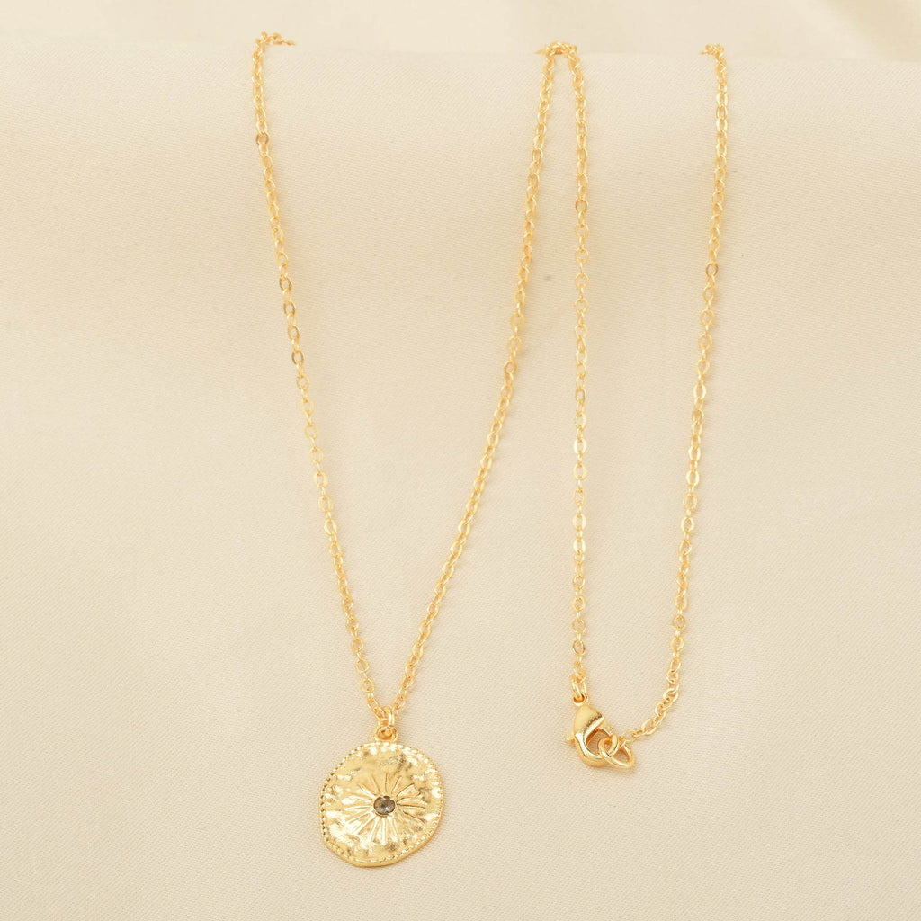 Sun Texture with Labradorite Necklaces - La Vitá Jewels