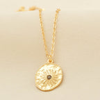 Sun Texture with Labradorite Necklaces - La Vitá Jewels