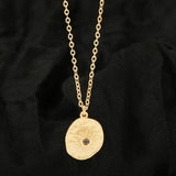 Sun Texture with Labradorite Necklaces