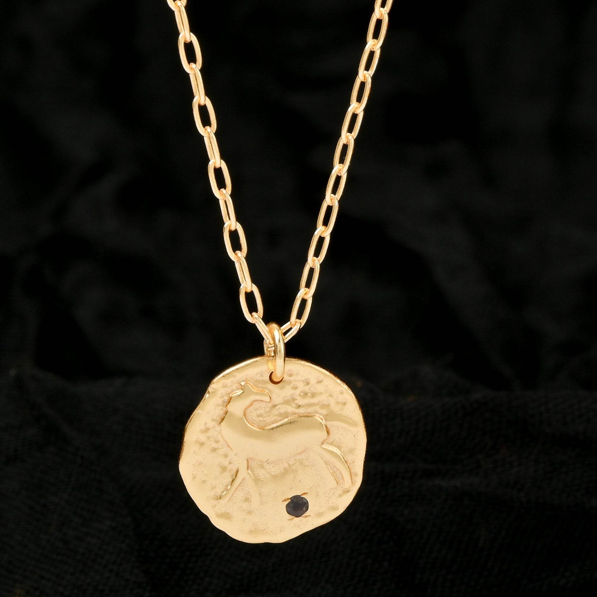 Deer Texture with Labradorite Necklaces - La Vitá Jewels