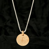 Birds Texture with Gold Tone Necklaces
