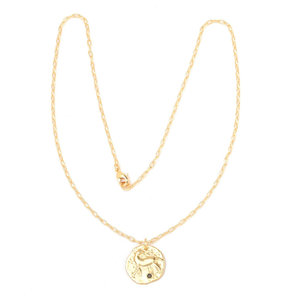 Deer Texture with Labradorite Necklaces - La Vitá Jewels