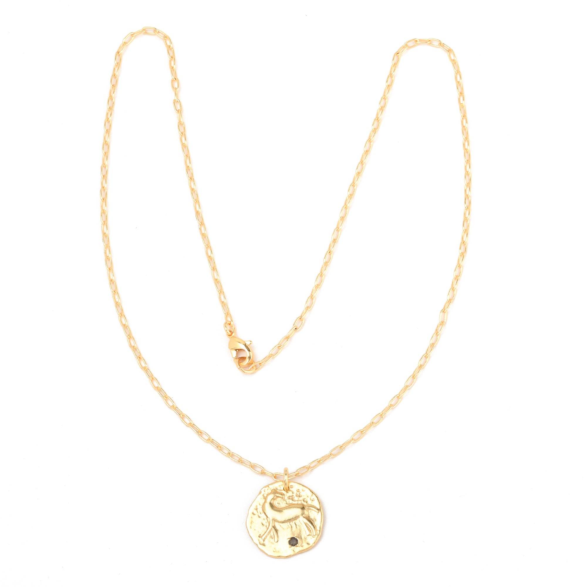 Deer Texture with Labradorite Necklaces - La Vitá Jewels