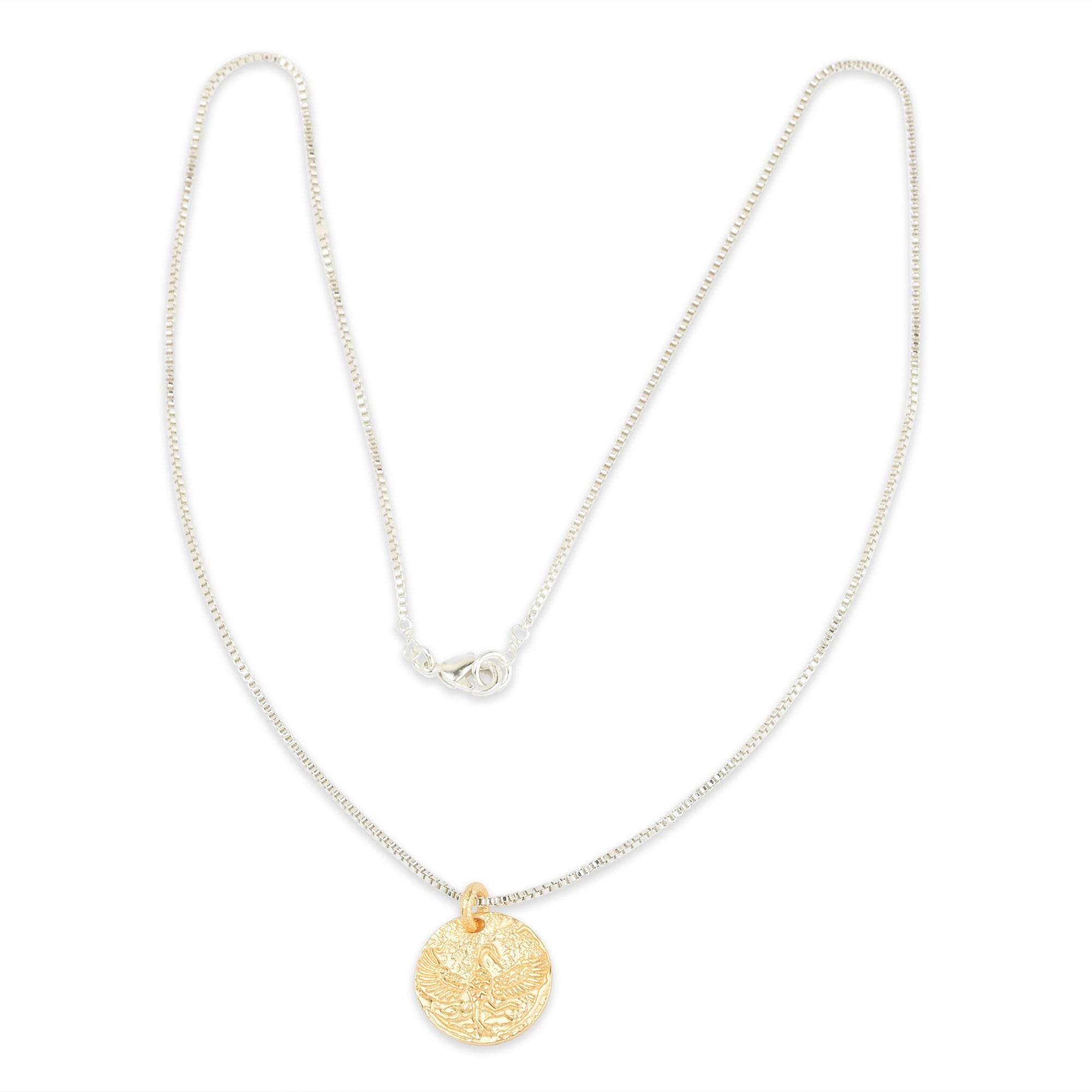 Birds Texture with Gold Tone Necklaces - La Vitá Jewels