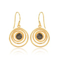 Spiral Shape Labradorite Dangle Earrings - La Vitá Jewels