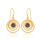 Spiral Shape Labradorite Dangle Earrings - La Vitá Jewels