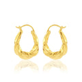 Twisted Spiral Clip-on Hoop Earrings - La Vitá Jewels