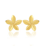 Metal Flower Stud Earrings