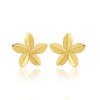 Metal Flower Stud Earrings - La Vitá Jewels