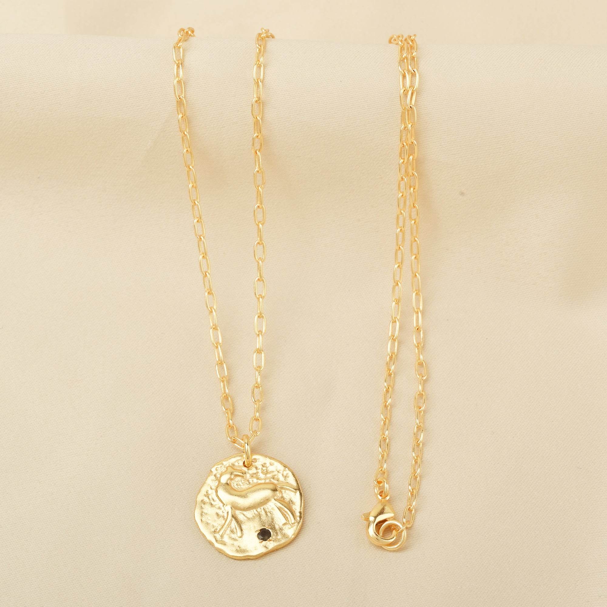 Deer Texture with Labradorite Necklaces - La Vitá Jewels