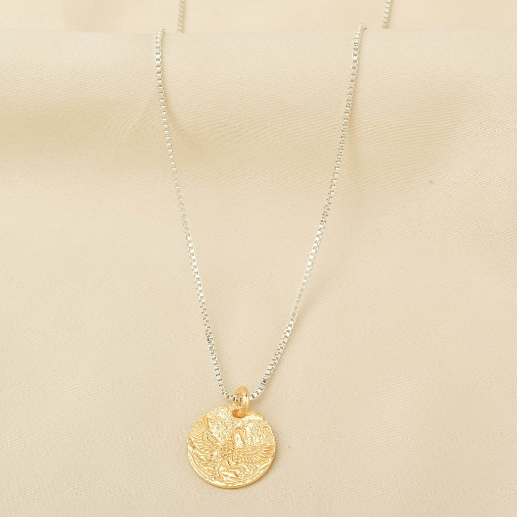 Birds Texture with Gold Tone Necklaces - La Vitá Jewels