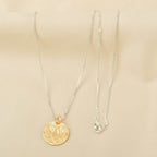 Birds Texture with Gold Tone Necklaces - La Vitá Jewels