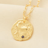 Deer Texture with Labradorite Necklaces