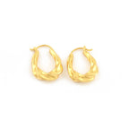 Twisted Spiral Clip-on Hoop Earrings - La Vitá Jewels