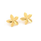 Metal Flower Stud Earrings - La Vitá Jewels