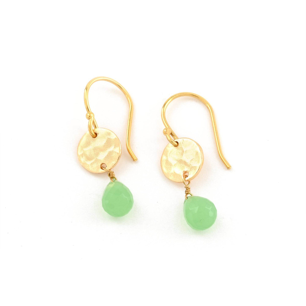 Luxe Links Chalcy Gemstone Earrings - La Vitá Jewels