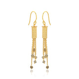Labradorite Beads Fringe Dangle Earrings