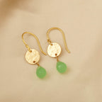 Luxe Links Chalcy Gemstone Earrings - La Vitá Jewels