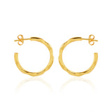 Half Circle Hoop Earrings