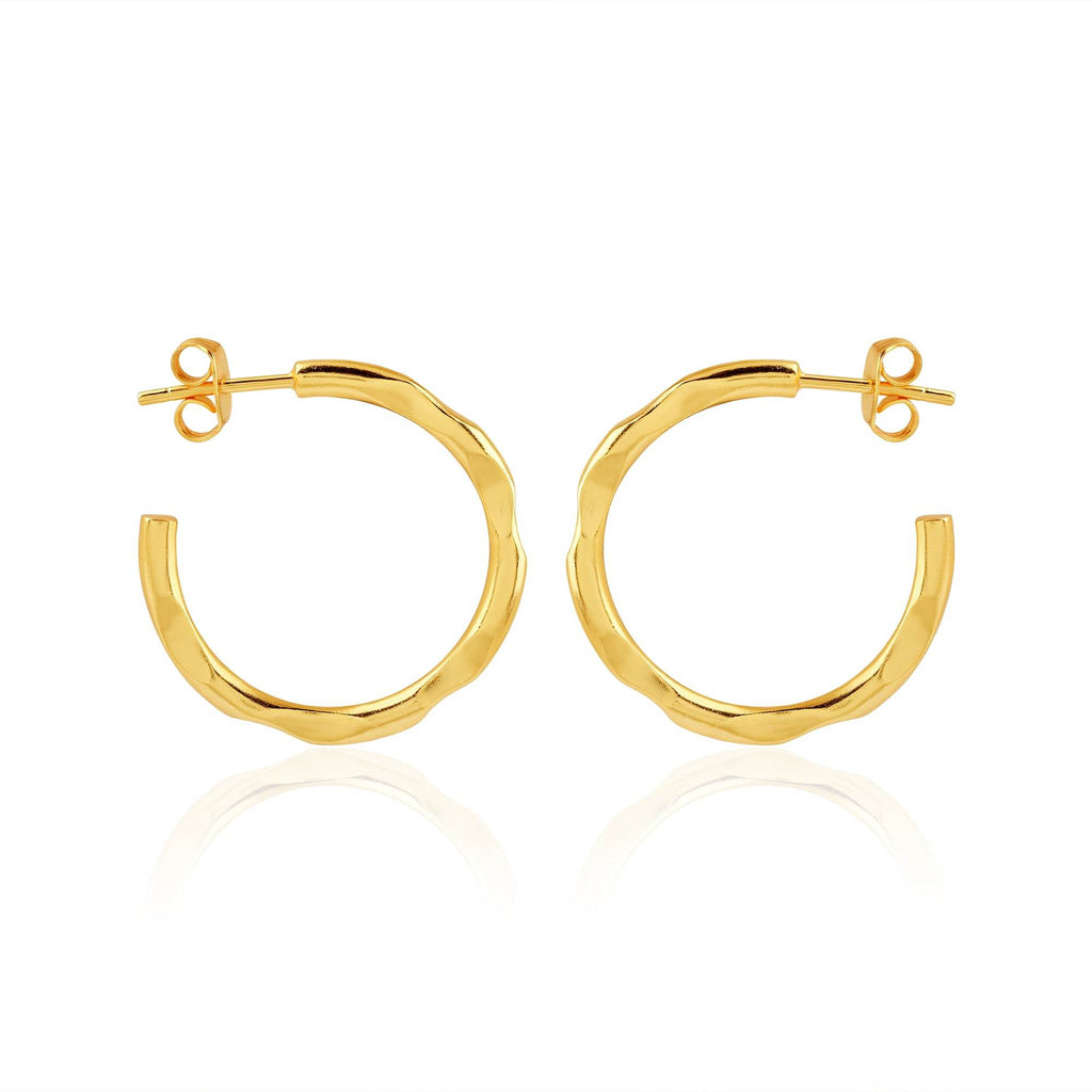 Half Circle Hoop Earrings - La Vitá Jewels