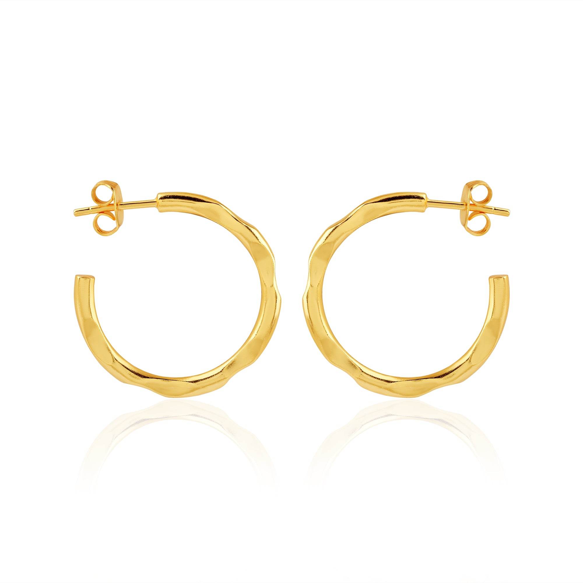 Half Circle Hoop Earrings - La Vitá Jewels