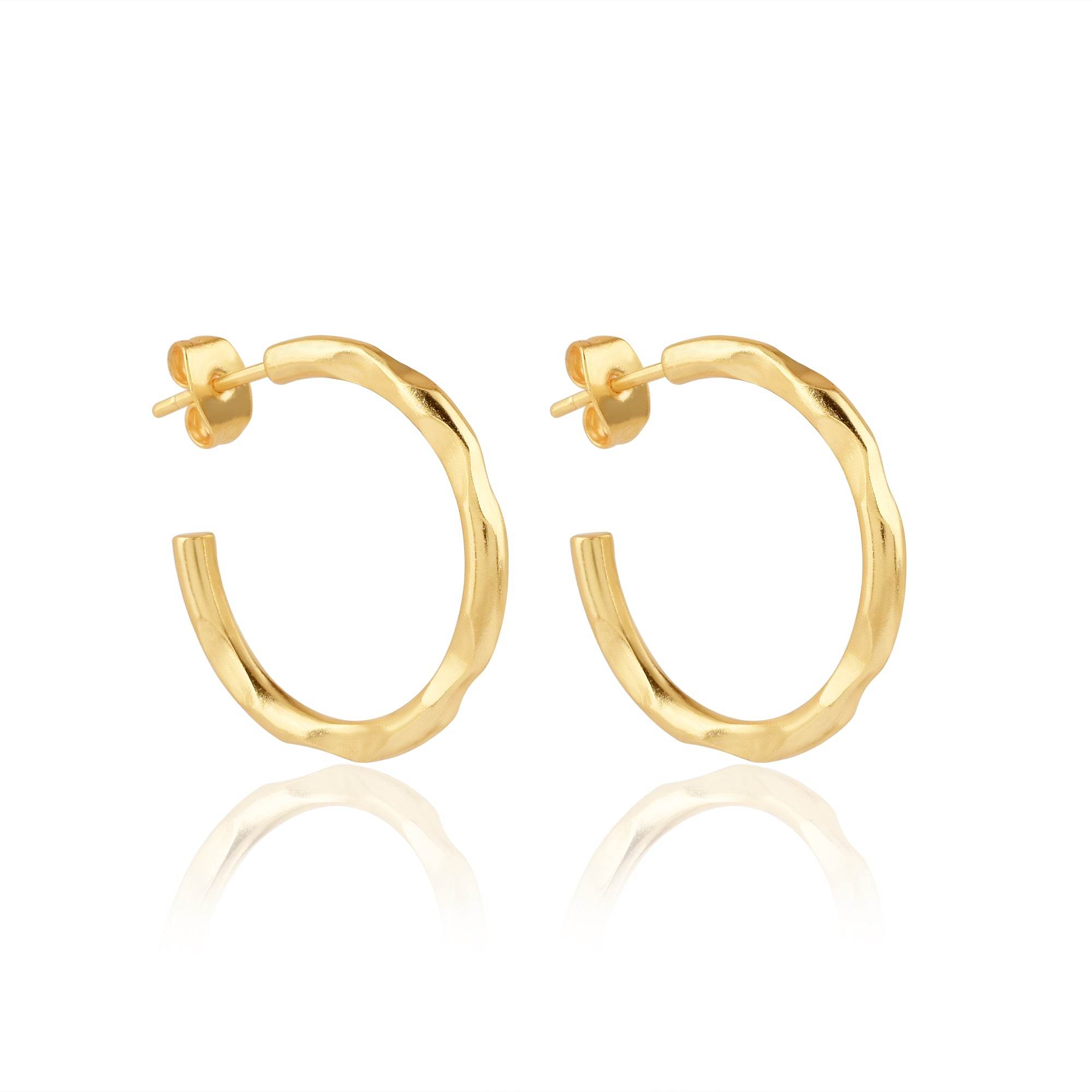 Half Circle Hoop Earrings - La Vitá Jewels