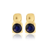 Blue Sapphire Stud Earrings