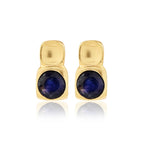 Blue Sapphire Post Earrings - La Vitá Jewels