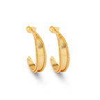 Dipti Twisted Hoop Earrings - La Vitá Jewels