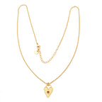 Garnet Stone Love Necklace - La Vitá Jewels