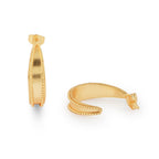 Dipti Twisted Hoop Earrings - La Vitá Jewels