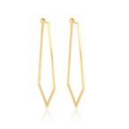 Dainty Pentagon Hoop Earrings - La Vitá Jewels