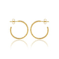 Textured Hoop Earrings - La Vitá Jewels