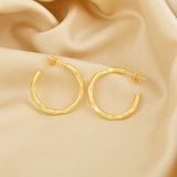 Half Circle Hoop Earrings