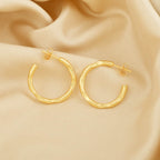 Half Circle Hoop Earrings - La Vitá Jewels