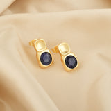 Blue Sapphire Stud Earrings